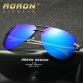 AORON Unisex Alloy Men's Sunglasses Polarized Coating Mirror Sun Glasses Oculos Male Eyewear Accessories For Men A143
