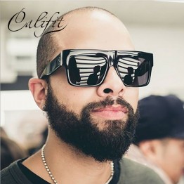 CALIFIT Square Black Sunglasses Men UV400 Lens Cool Sun Glasses For Men 2017 Fashion Shades Oculos Male Brand Designer Lunette