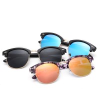  Fashion Polarized Sunglasses Women Brand Designer Luxury Vintage Rivet Semi Rimless Sun Glasses Men Driving Retro Eyewear 2017