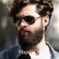 HAPIGOO Classic Men's Aluminum Magnesium Rimless Pilot Polarized Sunglasses Men Women Driving Mirror Eyewear Sun Glasses For Men